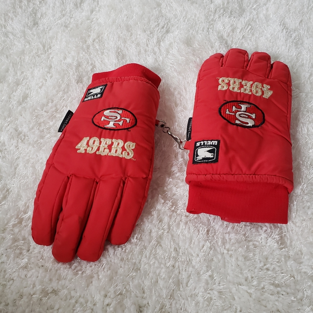 Officially Licensed Vintage 49er Snow Gloves